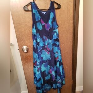 Simply Vera Vera Wang Floral Blue Dress